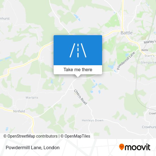 Powdermill Lane map