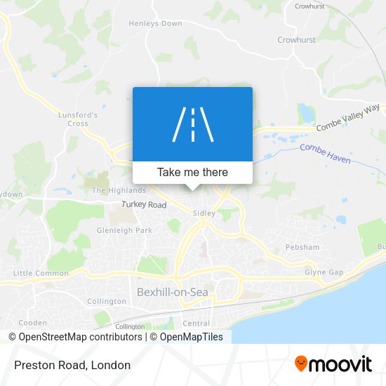 Preston Road map