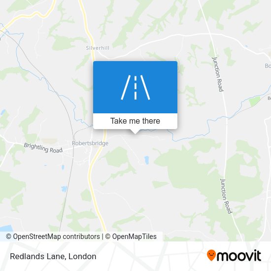 Redlands Lane map