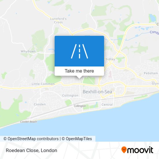 Roedean Close map