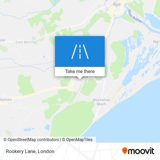 Rookery Lane map