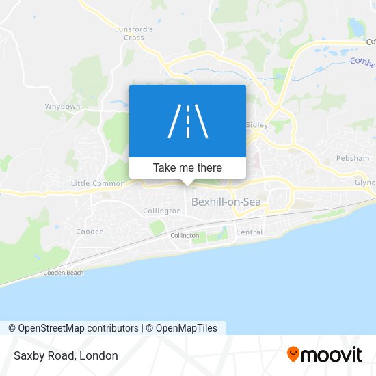 Saxby Road map