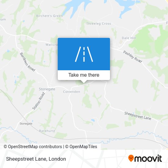 Sheepstreet Lane map