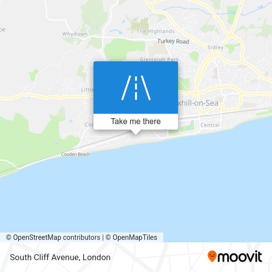 South Cliff Avenue map