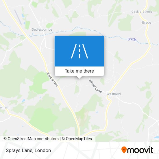 Sprays Lane map
