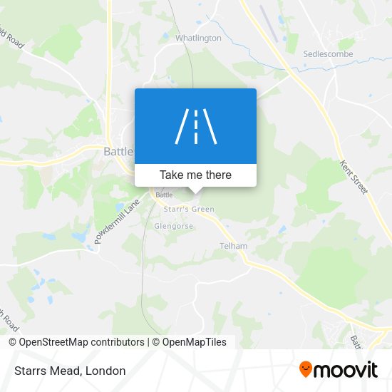 Starrs Mead map