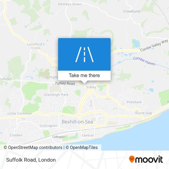 Suffolk Road map