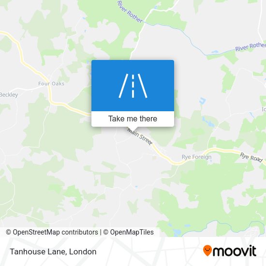 Tanhouse Lane map
