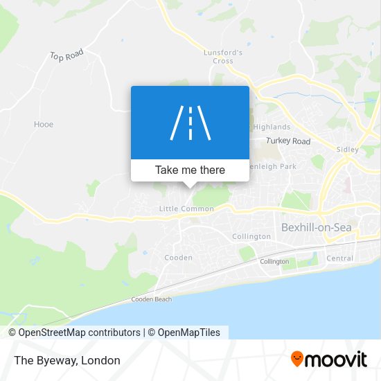 The Byeway map