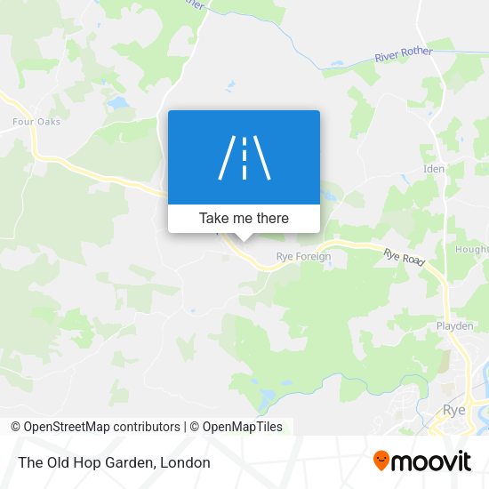 The Old Hop Garden map