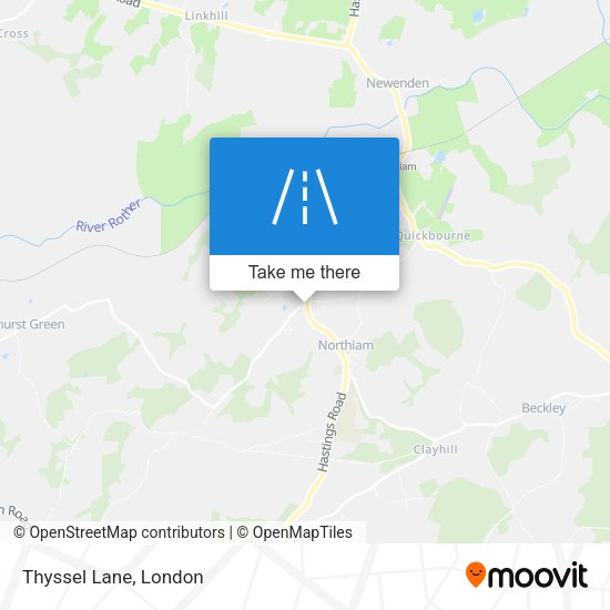 Thyssel Lane map