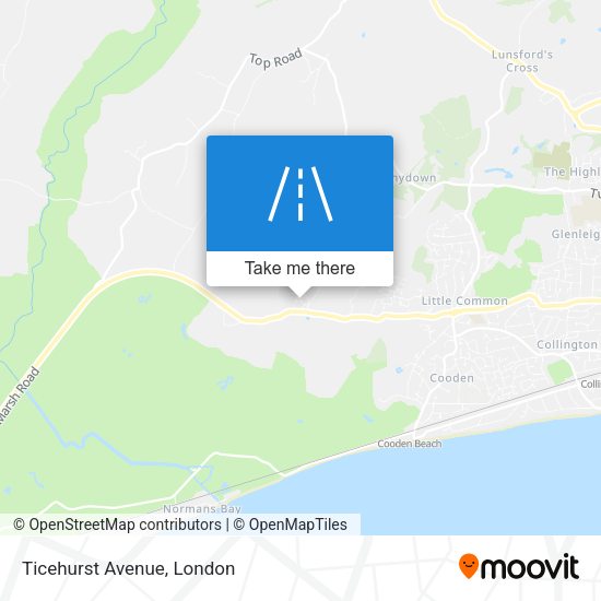 Ticehurst Avenue map