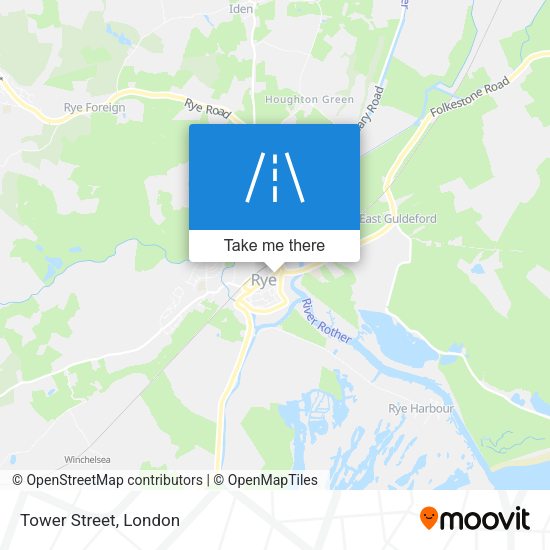 Tower Street map