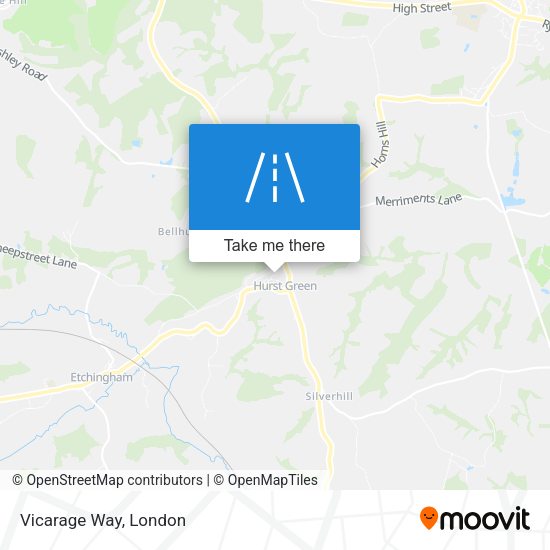 Vicarage Way map