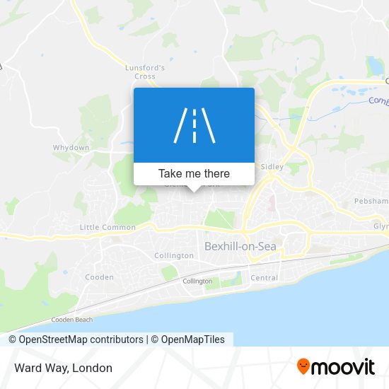 Ward Way map