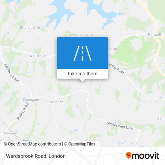 Wardsbrook Road map