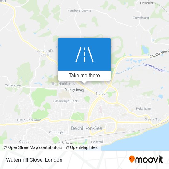 Watermill Close map
