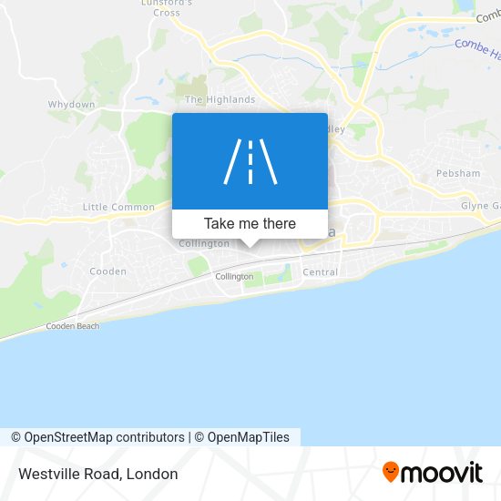 Westville Road map