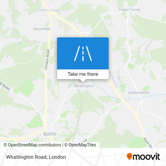 Whatlington Road map