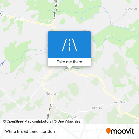 White Bread Lane map