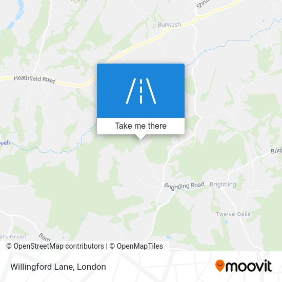 Willingford Lane map