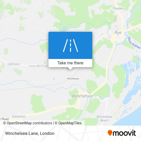 Winchelsea Lane map