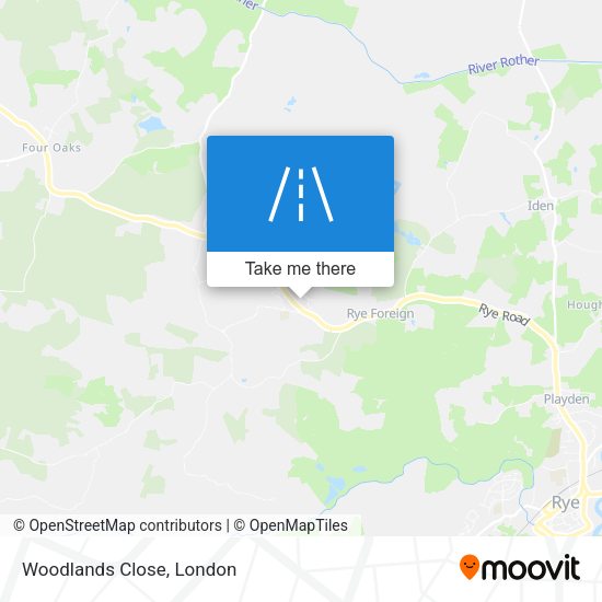 Woodlands Close map