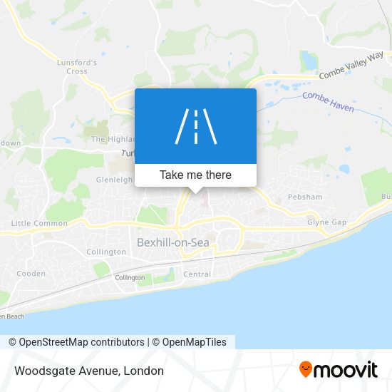 Woodsgate Avenue map