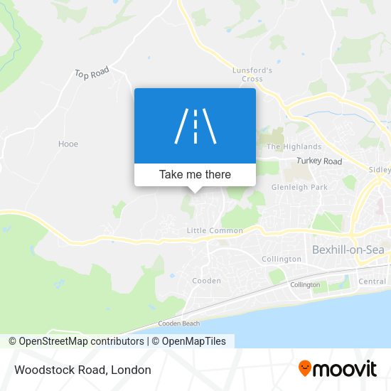 Woodstock Road map