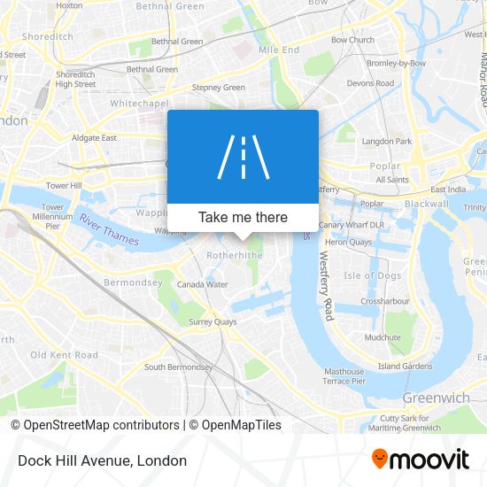 Dock Hill Avenue map
