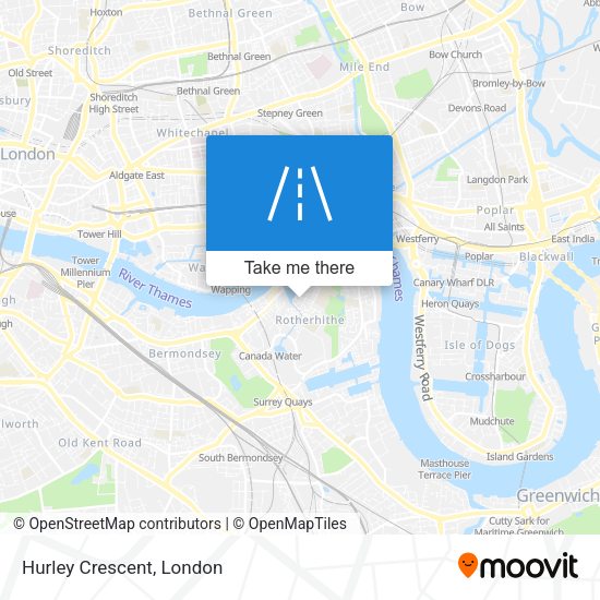 Hurley Crescent map