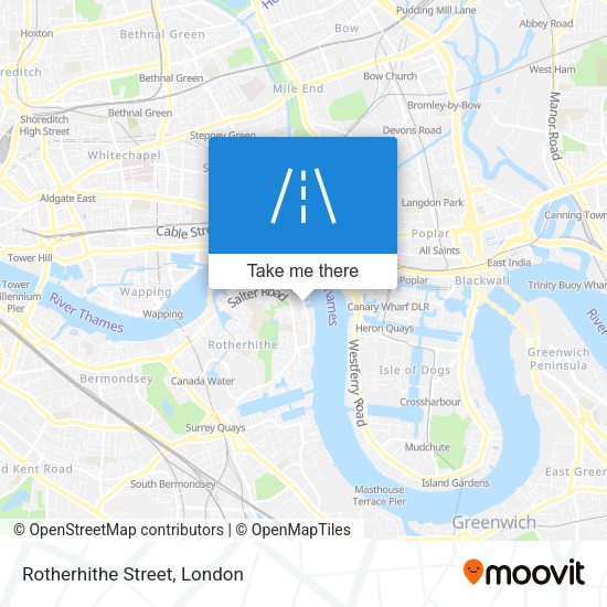 Rotherhithe Street map