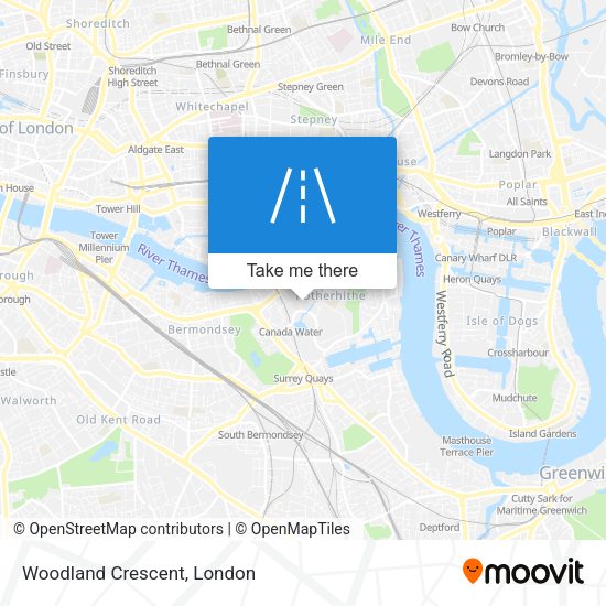 Woodland Crescent map