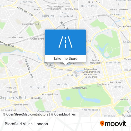 Blomfield Villas map