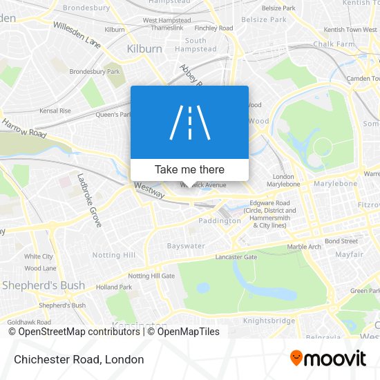 Chichester Road map