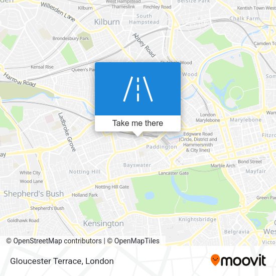 Gloucester Terrace map
