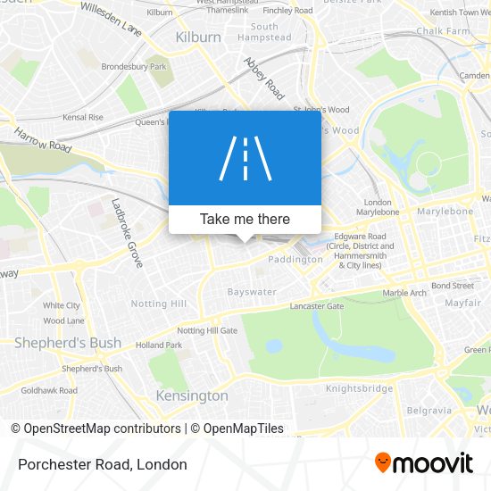 Porchester Road map