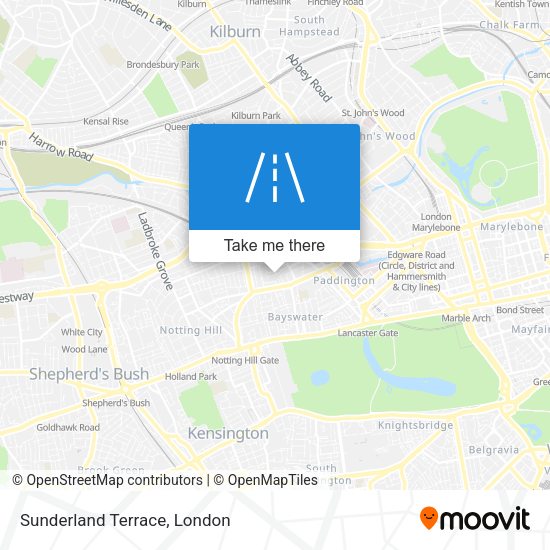 Sunderland Terrace map