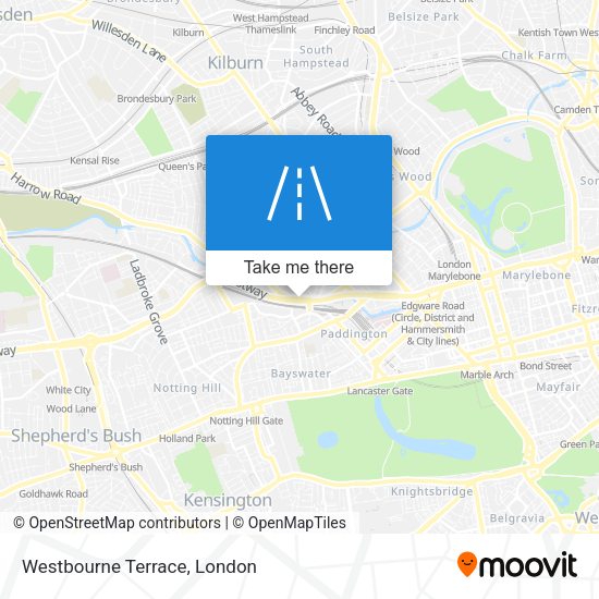 Westbourne Terrace map