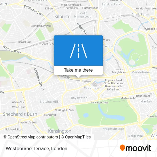 Westbourne Terrace map