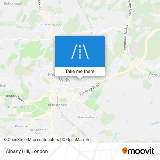 Albany Hill map