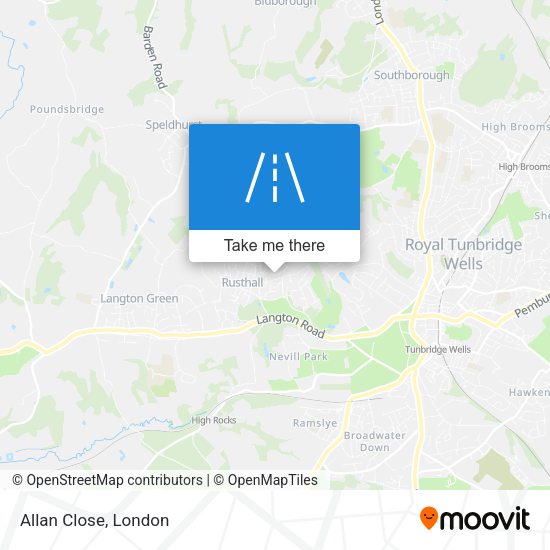 Allan Close map