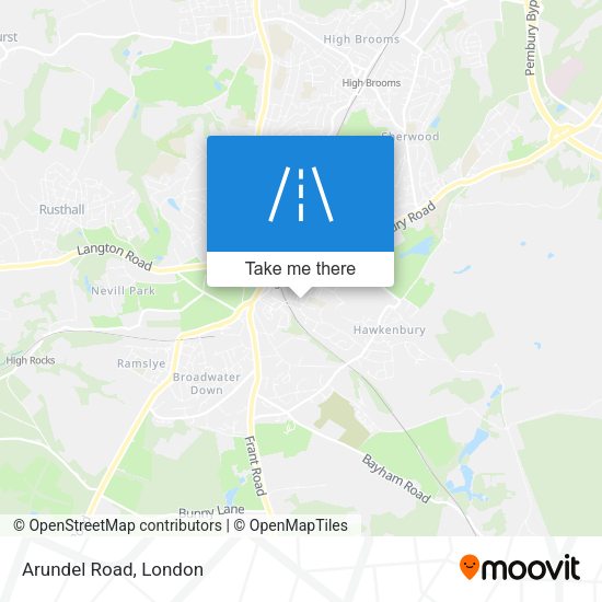 Arundel Road map