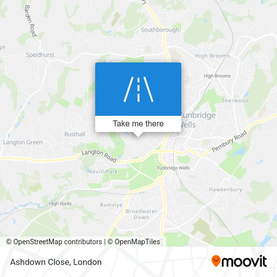 Ashdown Close map
