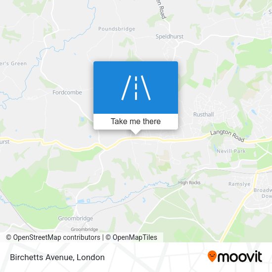 Birchetts Avenue map