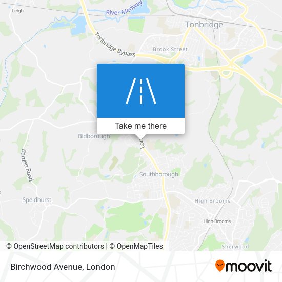 Birchwood Avenue map