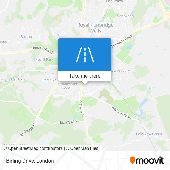 Birling Drive map