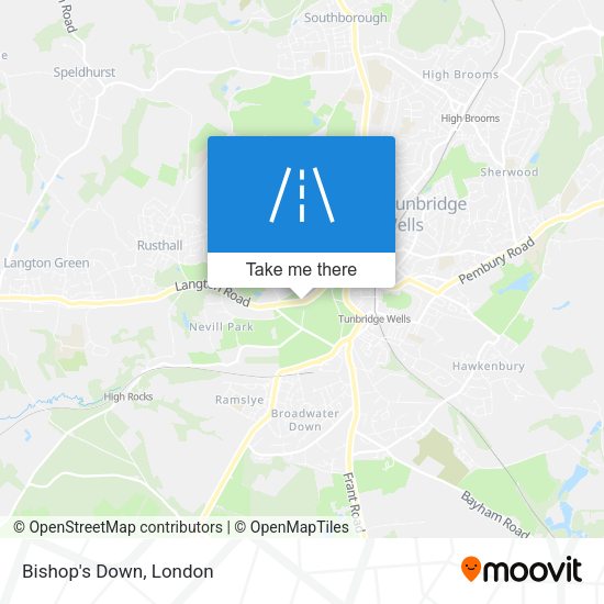Bishop's Down map