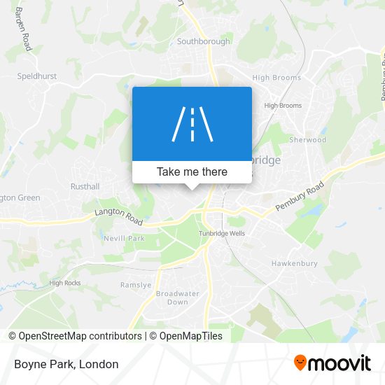 Boyne Park map