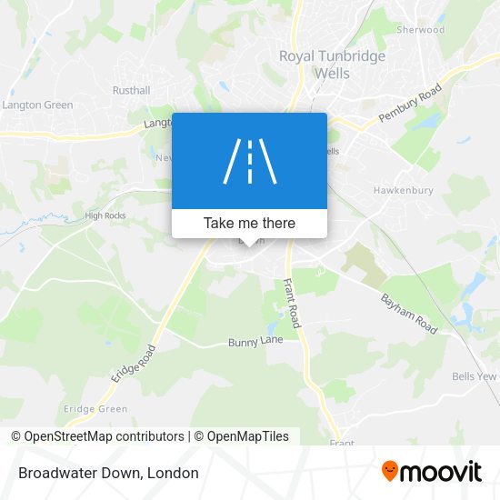 Broadwater Down map